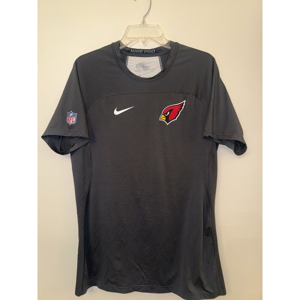 Nike On-field Dri Fit NFL Arizona Cardinals  Shirt Mens Large L Shirt Sleeve